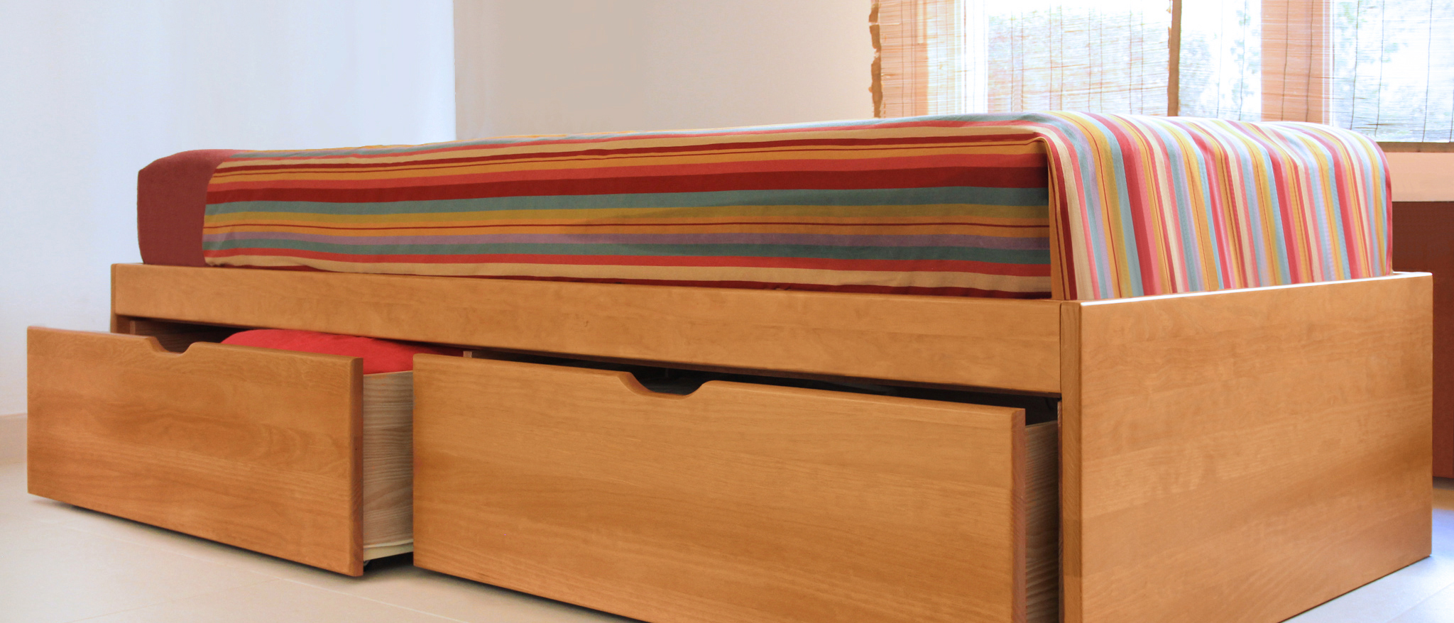 Lits gigognes en bois massif avec systeme modulable